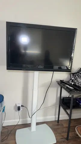 Quit having to mount your TVs on your wall or having to buy a whole extra piece of furniture just to set your TV on by getting these super sleek and compact TV stands #tvstand #spacesaversideas #bedroomideas  