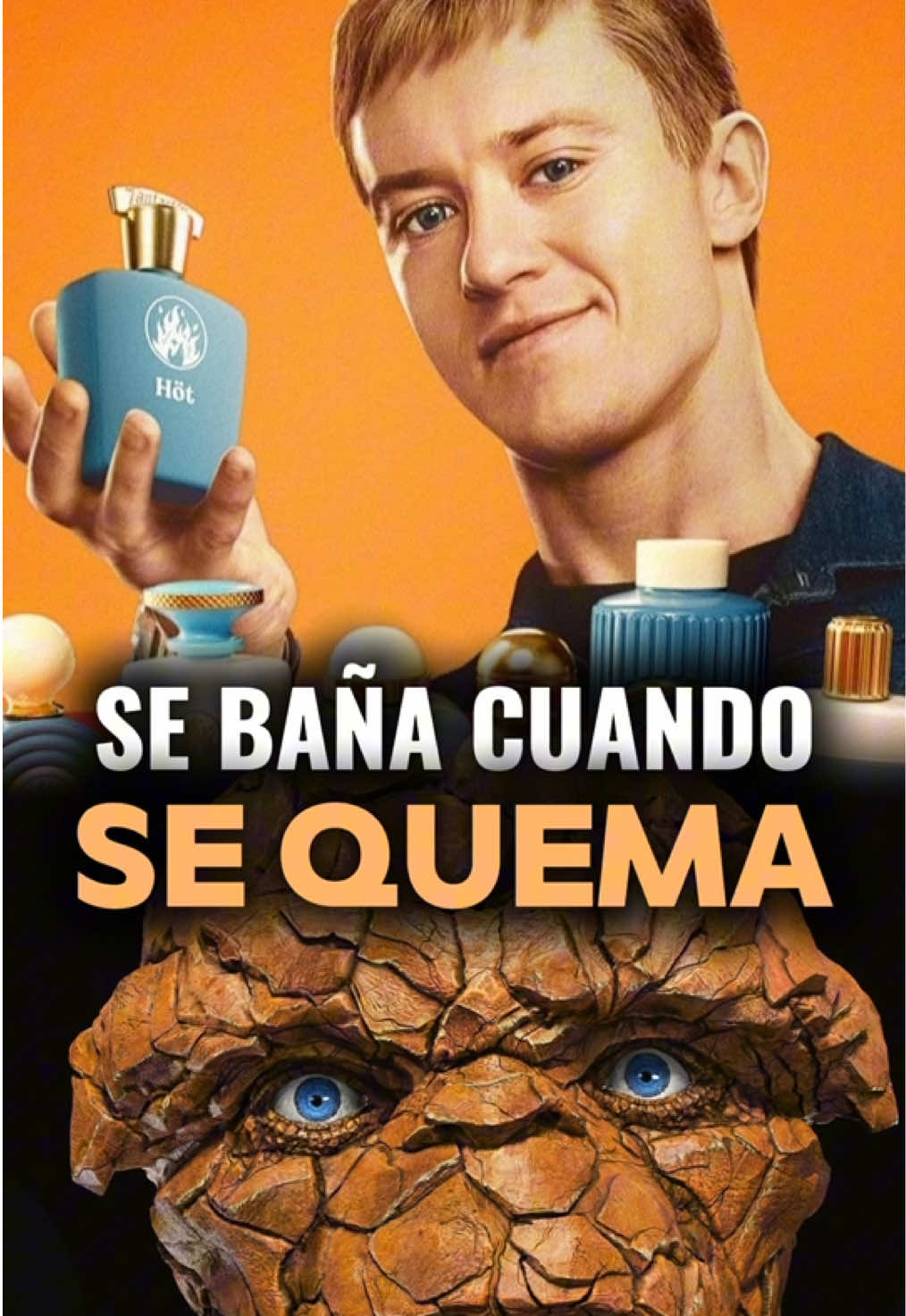 La antorcha humana se baña al quemarse || #fantasticfour #marvel 