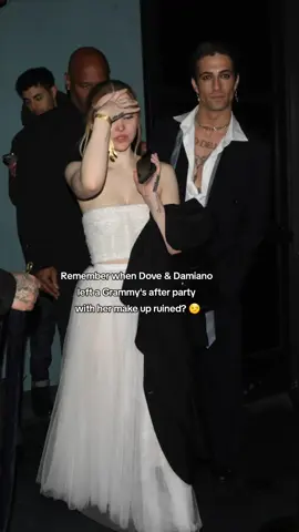 Let's sneak out of the parties early, go home at the end of the night 😉 Dove & Damiano leaving a Grammys after party in LA ON February 4, 2024. Dove's make up didn't survive the night 😏 #dovecameron #damianodavid #maneskin #måneskin #fyp #couplegoals 