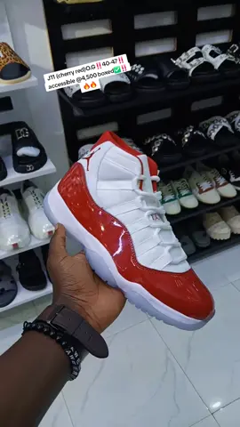 J11 (cherry red)O.G‼️40-47‼️accessible @4,500 boxed✅‼️🔥🔥🔥 📞0758570118 🛒Countrywide Delivery  #jordan11 #sneakerhead #fypage 