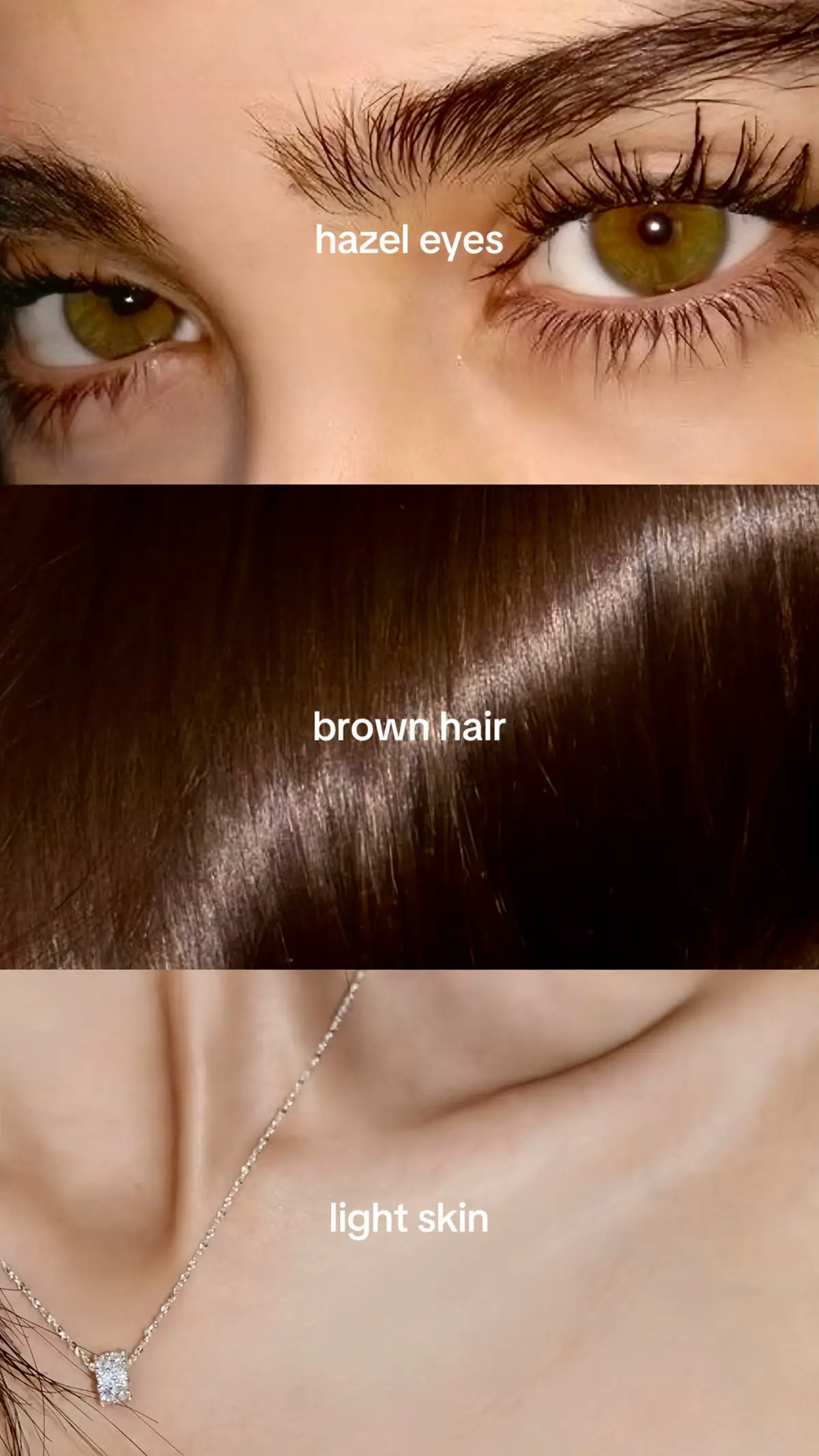 #fyp #hazeleyes #brunette #brownhair #lightskin 