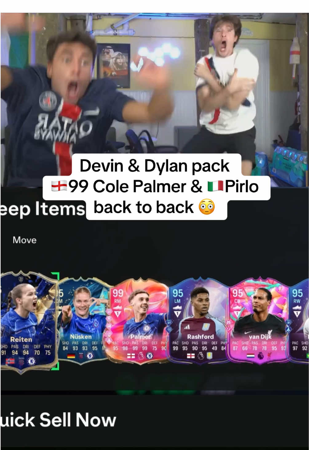 BANGG #devincaherly #devinanddylan #fifa #gaming #funny #packopening #colepalmer #england #FC25 