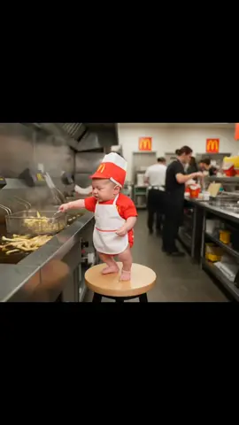 Baby is working so hard 😭 #babytalk #babytalking #viral #cutebaby #fyp #veo3 