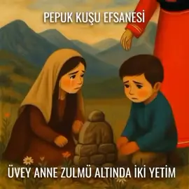 Pepuk Kuşu Efsanesi Bir zamanlar, anne ve babasıyla yaşayan iki kardeş varmış. Ancak anneleri vefat edince, babaları başka bir kadınla evlenmiş. Bu kadın, yani üvey anne, çok kötü kalpli ve merhametsizmiş. Çocuklara sürekli kötü davranır, onları aç ve susuz bırakırmış. Bir gün üvey anne, iki kardeşi dağa 