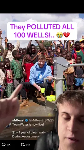 They POLLUTED ALL 100 WELLS!.. already.. #mrbeast #africa 
