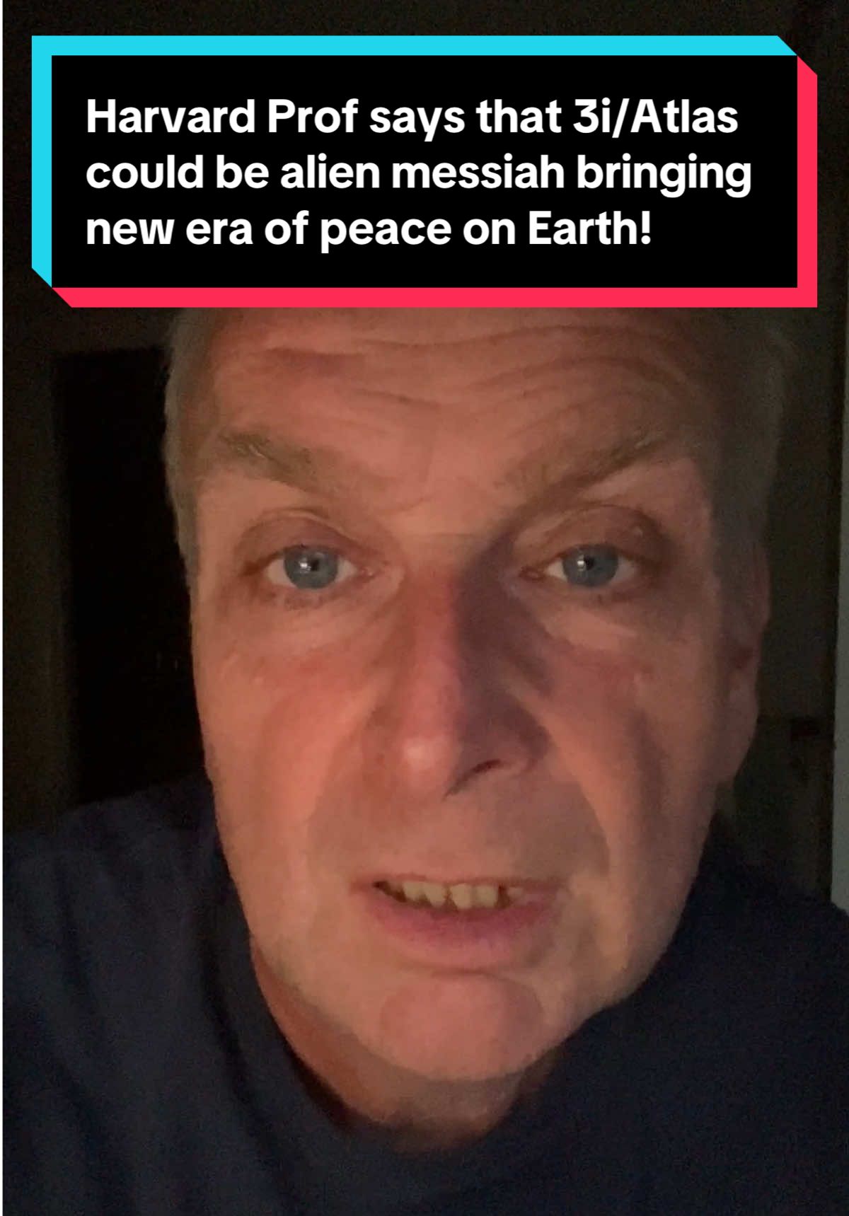 Thanks everyone for your support and kind messages. I will do a live soon explaining what’s happened. It’s very weird and I can’t talk about it at the moment but just wanted to share this. Having spoke with Professor Loeb again he still thinks the 3I atlas could be aliens and could have a messianic role in terms of bringing in a new era piece for humanity we shall see tell me your questions thank you #ufo #uap #nhi #conspiracytiktok #secondcoming 