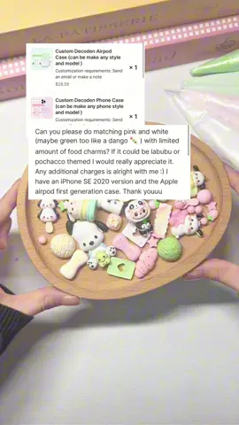 ASMR making Labubu AirPod case and Pochacco phone case #decoden #decodencase #DIY #handmade #foryou #fyp #decodencream #asmr #sanrio #popmart #labubu #pochacco 