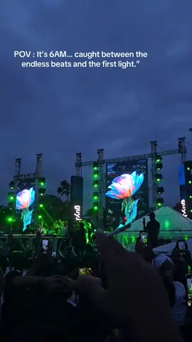 Shadows melting.                       #rave #festival #guyj #fyp #laforesta #wearelostfestival #sunrise 