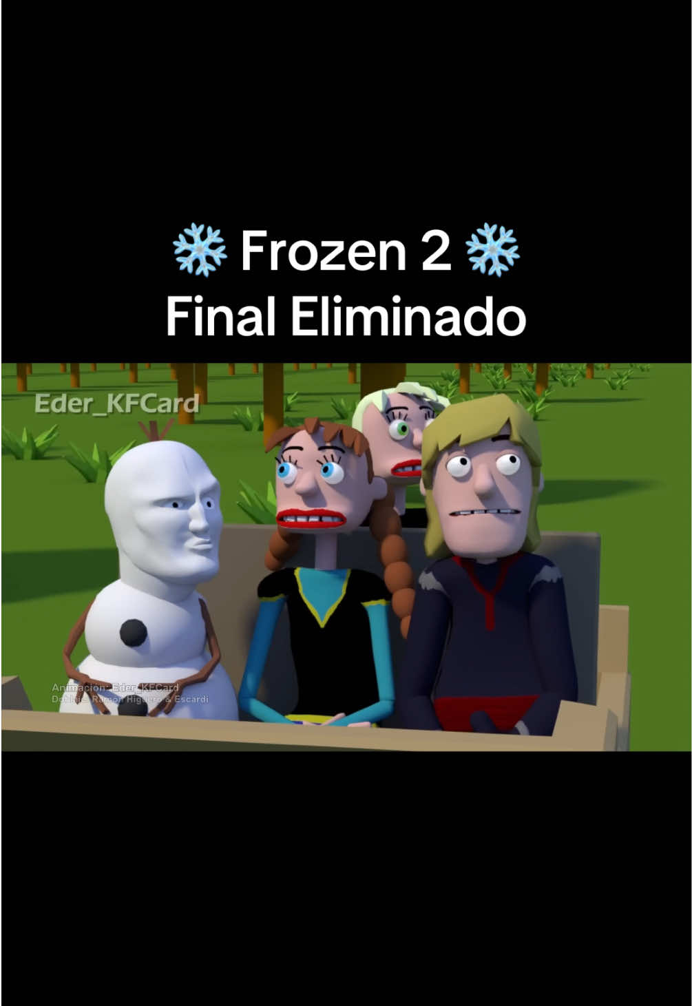 Frozen 2 ❄️ final eliminado con @RAY.H creado por Eder_KFCard #parati #escardi 