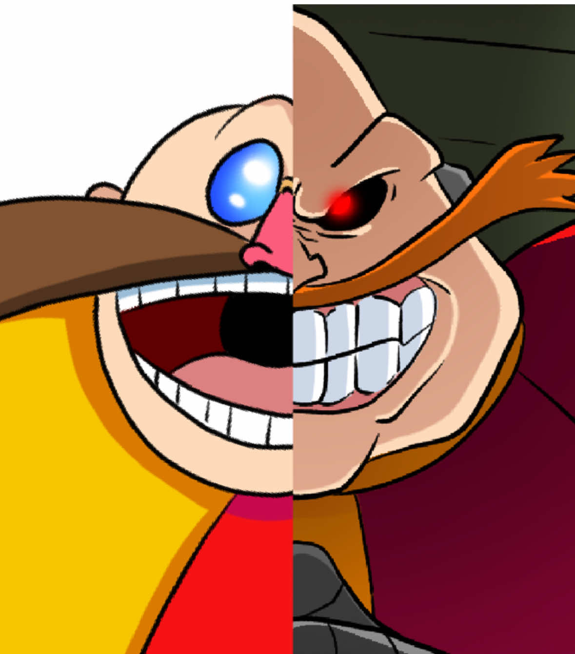 Robotnik in his other universes | #sonic #sonicthehedgehog #sonicsatam #robotnik #dreggman #animated #animation 
