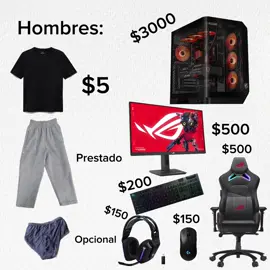 Es lo que somos #hombres #pcgamer #outfit #humor #viral #fyp 