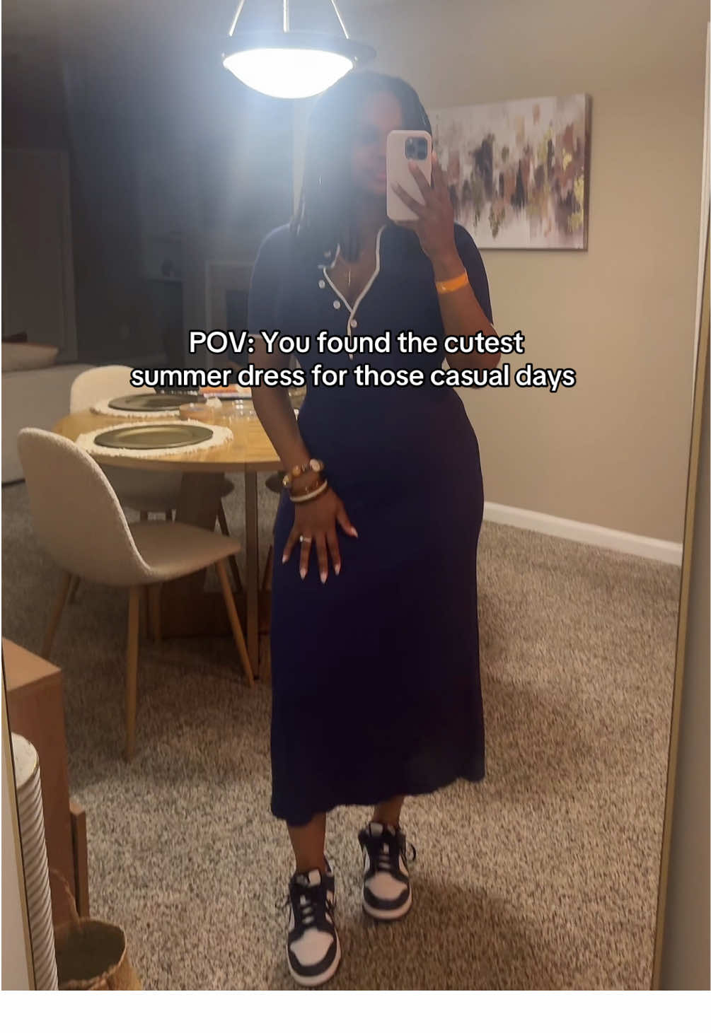 I just love how simple and cute this little dress isss !! Perfect for a nice summer day when you wanna look casual yet cute! I sized down and got a small 🤩🥳 #summerdress #maxidress #knitdresses #summerdress #summeroutfits #casualdress #tiktokshopcreatorpicks #tiktokshopbacktoschool #tiktokshoplabordaysale 