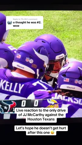 Replying to @TD+RH JJ + JJ = JJJJ #nfl #minnesotavikings #houstontexans #jjmccarthy #jordanmason #michiganfootball #kevinoconnell 