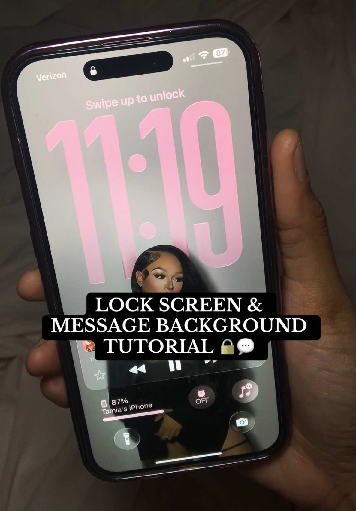 Thank you all for the love on my last post! Here's a tutorial for the Lockscreen and Message Background thatvyall were asking for! Ill post another tutorial on how I create my widgets! 💕💬🔒#ios26 #fyp #apple #iphone16plus #iphone 