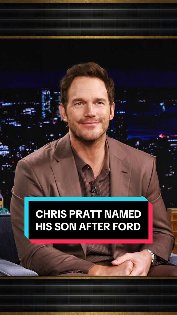 Chris Pratt named his son after Ford 🤣 #FallonTonight #TonightShow #ChrisPratt #JimmyFallon 