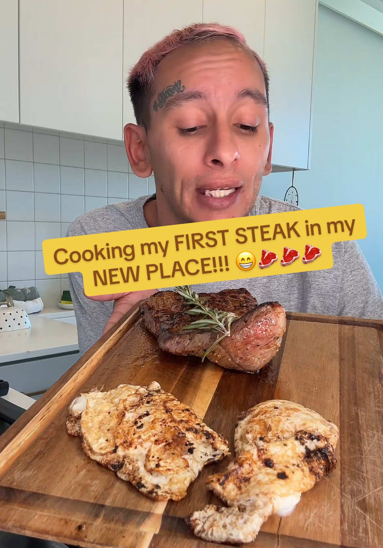 Cooking My First Steak in the New Kitchen 🥩🥩 @Ninja Kitchen #steak #cooking #shawn 