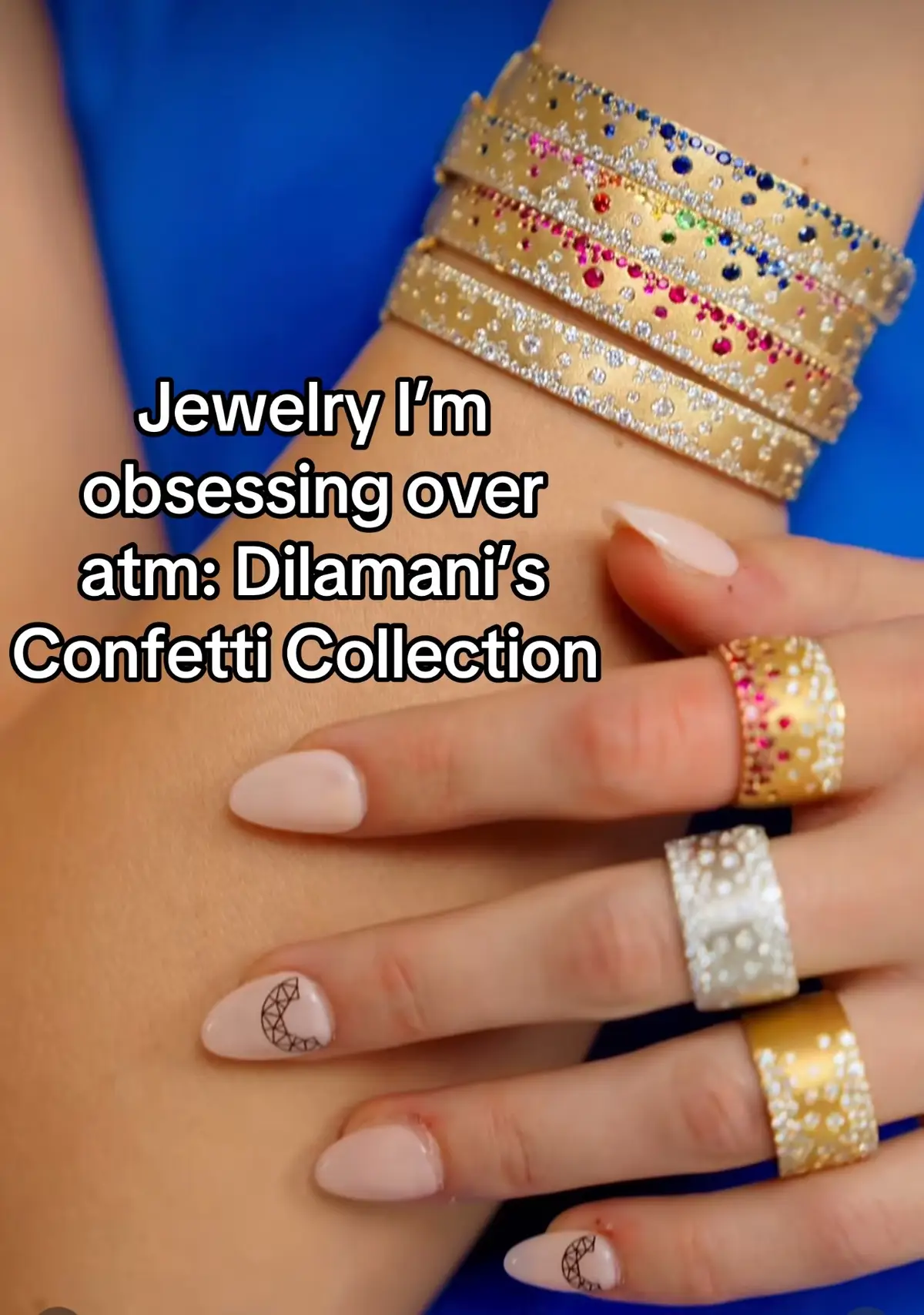 Obsessed with Dilamani Confetti Collection. Normally, I’m a neutral kinda girl with my jewelry and clothing, but something about these bursts of color has me hooked!!!!!!! #dilamanijewelry #jewlerystack #everydayjewelry 