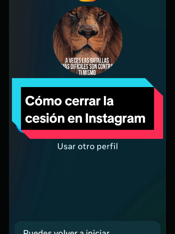 Cómo cerrar la sesión en Instagram #instagram 