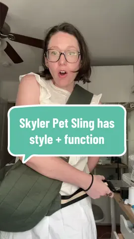 Wait until the end to meet the cutest 22lb product tester 🐶✨ Adjustable straps ✅ removable belt ✅ style + function in one sling ✅ The Skyler Pet Sling drops next week. Get ready! 💙🐾 #petsling #petslingbag #dogcarrier #dogsewingpattern #skylerpetsling #sewingtutorial 