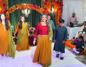 Our family performance for my sister’s mehndi ❤️ #performance #mehndi #mehndidance #mehndioutfits #desiwedding 