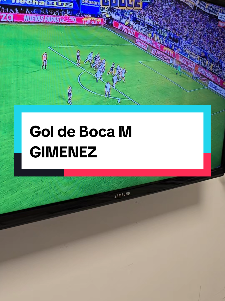 GOL DE MILTON GIMENEZ Y PONE EL EMPATE PARA BOCA 1 A 1 Racing #paredes #merentiel #boca #racing #gimenez 