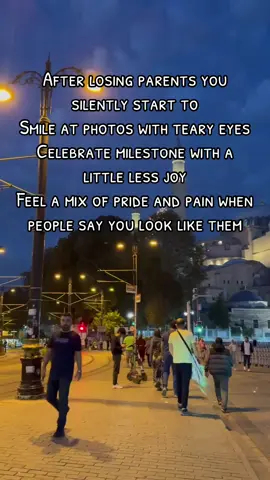After losing parents you silently start to Smile at photos with teary eyes  Celebrate milestone with a little less joy Feel a mix of pride and pain when people say you look like them #parents 