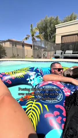 Spoiled rotten and loving it #spoiled #spoildkid #funny #trend #posting #lol #famiky #dog #furbaby #spoileddog #dogmom #mom #kids #ungrateful #Love #socute #relax #arizona #pool 
