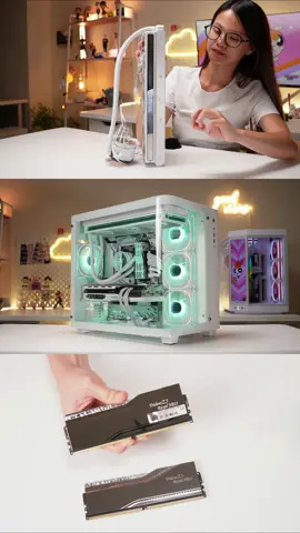 Just a peek at the JONSBO TK3 build 🖤 #fyp #gaming #pcbuild #pc #techtok