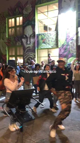 first thursdays of the month san francisco has a block party and i’m telling y’all, street karaoke is probably the most fun part of it all 🤝🏽🤝🏽 #foryou #fyp #sanfrancisco #bayarea 