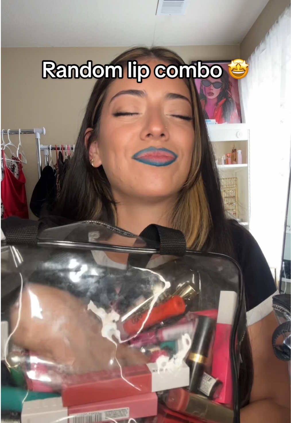 Random lip combo 🤩 @NYX Professional Makeup Liner in Turquoise storm & Lipstick in Budapest  @laneige_us Glowy balm #randomlipcombo #lipcombo #lipliner #lipgloss #makeup 
