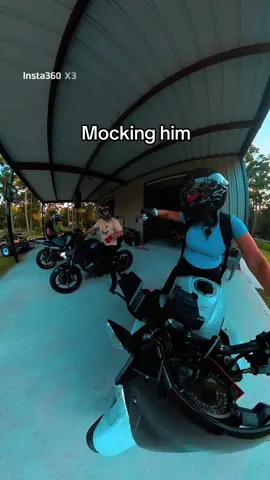 @Michael Cole scolding me… #MotoGirl #motorcycle #BikeGirl #Bike #biketok #gloves @ViVeloci 