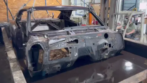 Chemical dipping a 1967 Pontiac GTO from start to finish. #GTO #goat #classiccars #restoration  #satisfying 