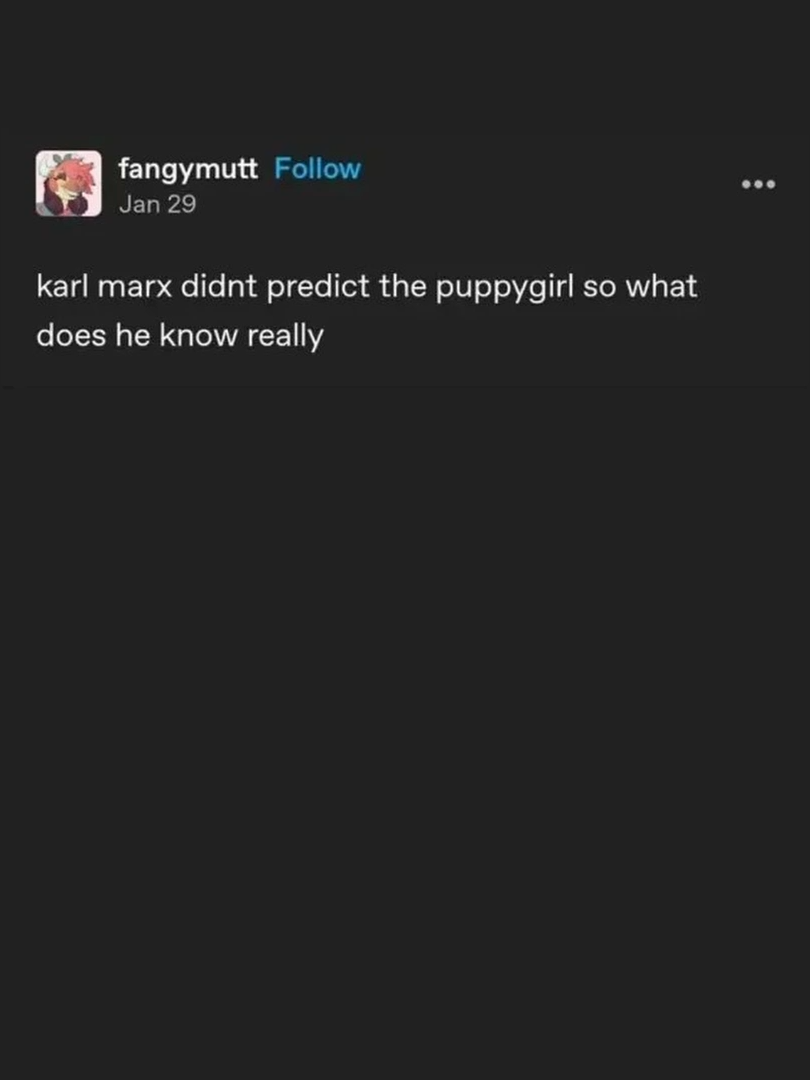 Das Puppygirl #voiceacting #memes #tumblr #puppygirls #karlmarx #marxism #communism #daskapital
