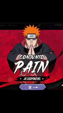 Conjunto Pain no game  #PainFF #FFxNARUTOSHIPPUDEN #freefire @Garena Free Fire Brasil 