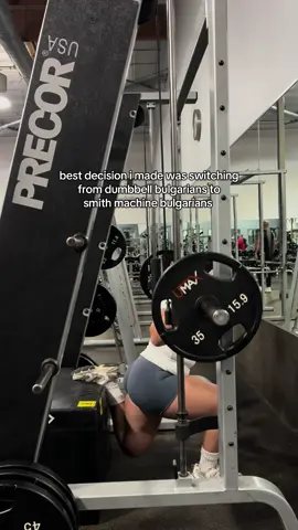 smith machine bulgarian bss on 🔝  #Gym #GymTok #smithmachinebss  #Fitness #gymgir #girlswholift  #creatorsearchinsights 
