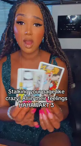 Stalking your page like crazy! All in their feelings HAHA PART 3 Visit www.rebelharp.com to book a personal reading or shop our accessories and spiritual store. Like the reading ? Leave me a tip via cashapp at $stasiastar1107 or rebelharpllc@gmail.com via pay pal! Thanks in advance ❤️ #pickacardreading #tarot #fyp #stasiastar #energyreading #tarotreading #collectivereading                                                  