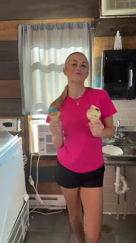 We SERVE all day long here at main scoop #icecreamshop #icecream #Summer #fyp #SmallBusiness #minnesota #customerservice #working #viral #MN #serve 