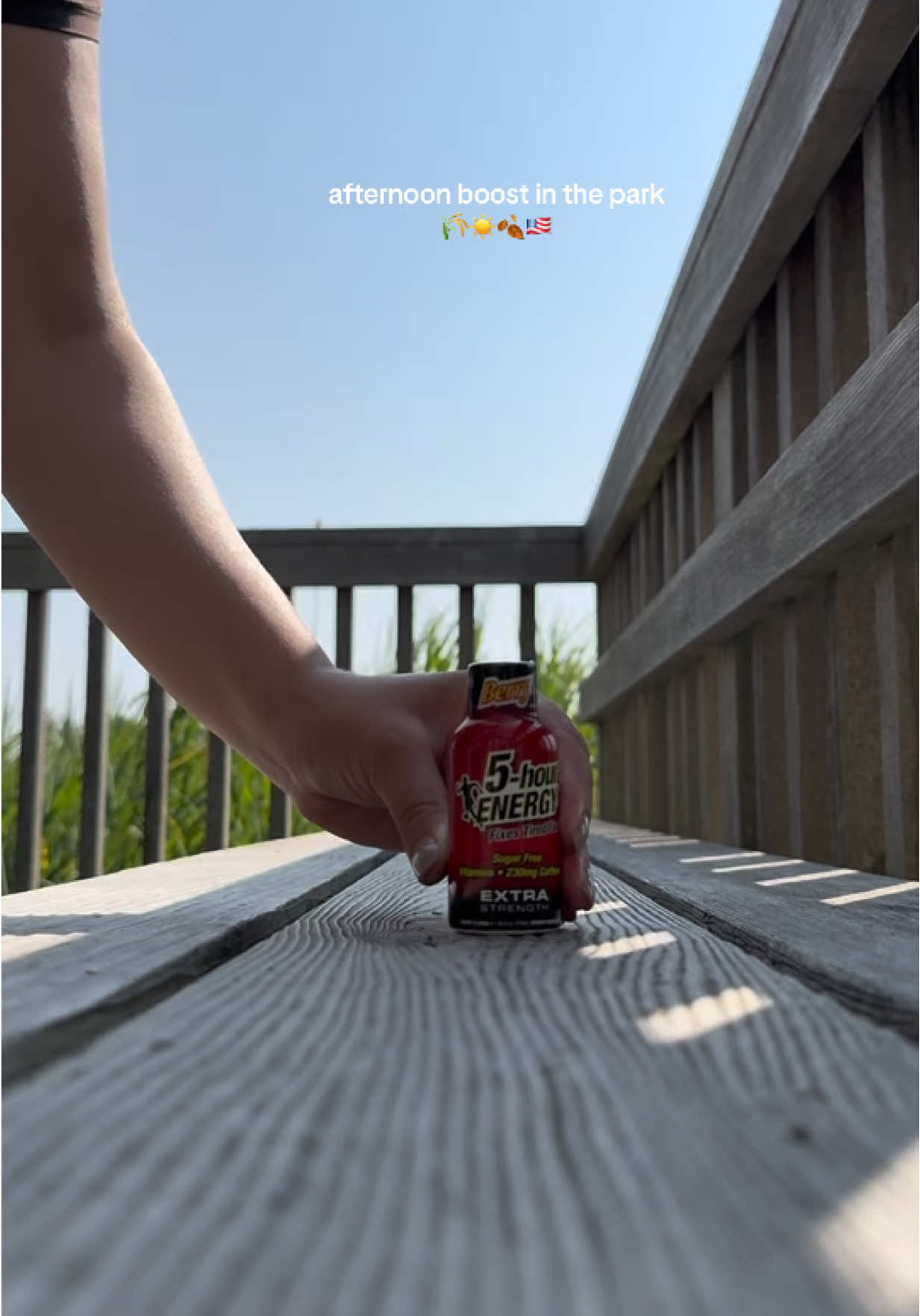 Taking a moment to recharge during my afternoon walk 🌿☀️ Nothing like a burst of energy to keep me going. #5HourAmbassador #5hourENERGY @5-hour ENERGY  #EnergyBoost #ParkVibes #AfternoonWalk #StayEnergized #OnTheGoEnergy #EnergyShot