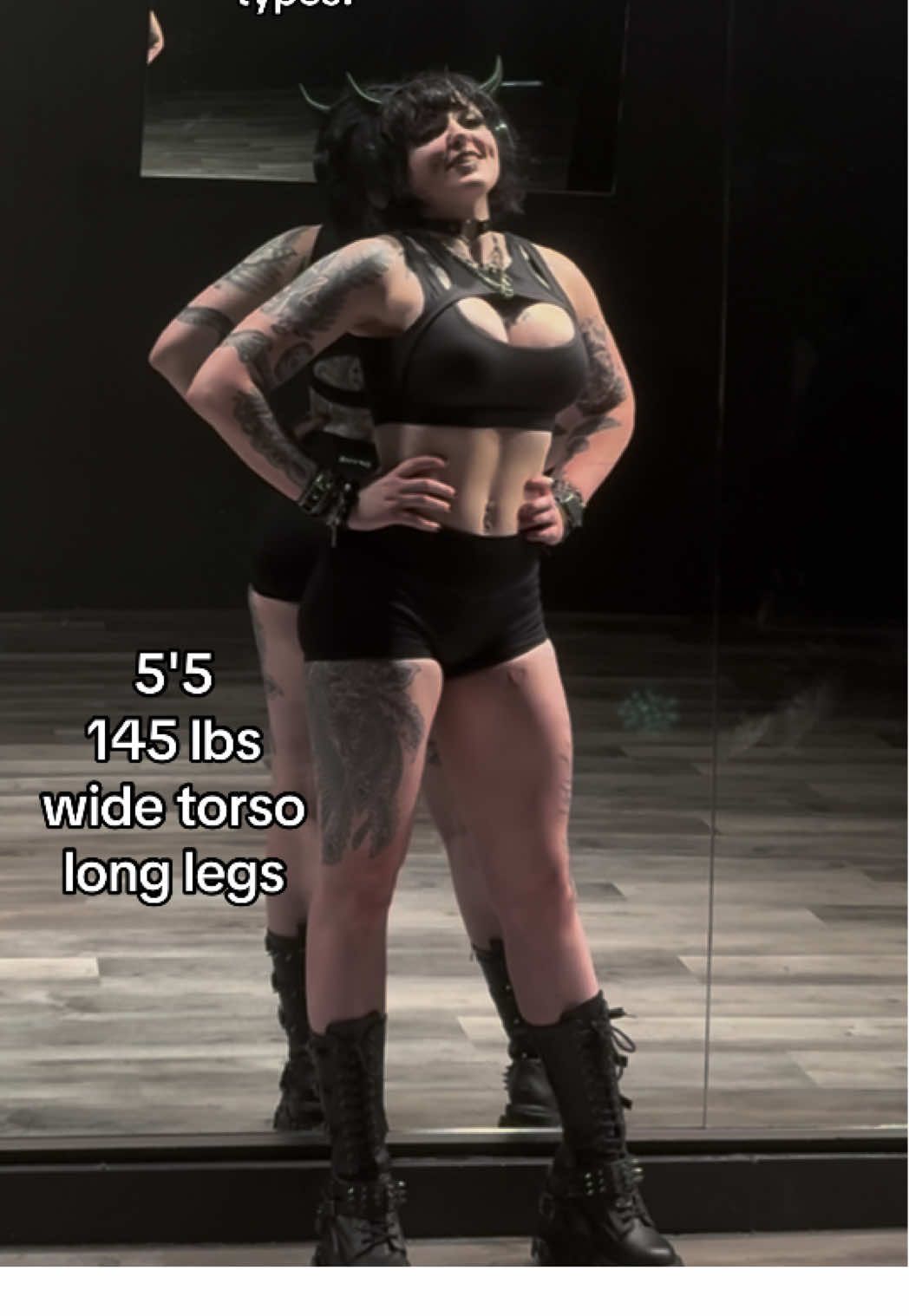 everyones invited though😘  #gym #gymmotivation #GymTok #gymposing #gothgirl #alt #tattoos #alternative #Fitness #girlswholift #altgymtok 