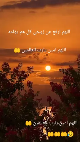 اللهم ارفع عن زوجي كل هم يؤلمه 