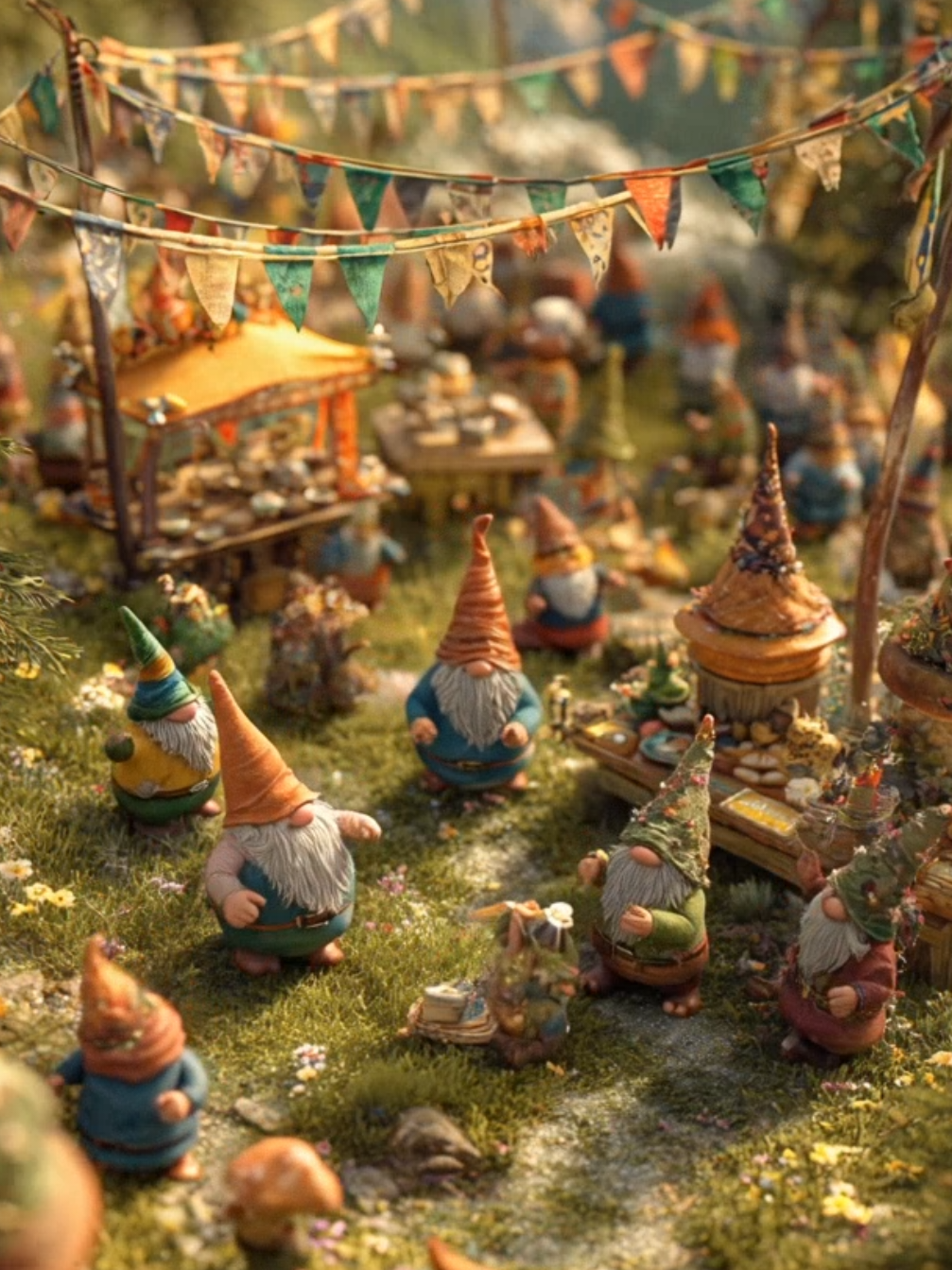 Tranquil Gnome Adventure Fantasy! #aianimation #fantasy #gnomes #miniworld  #creatorsearchinsights 