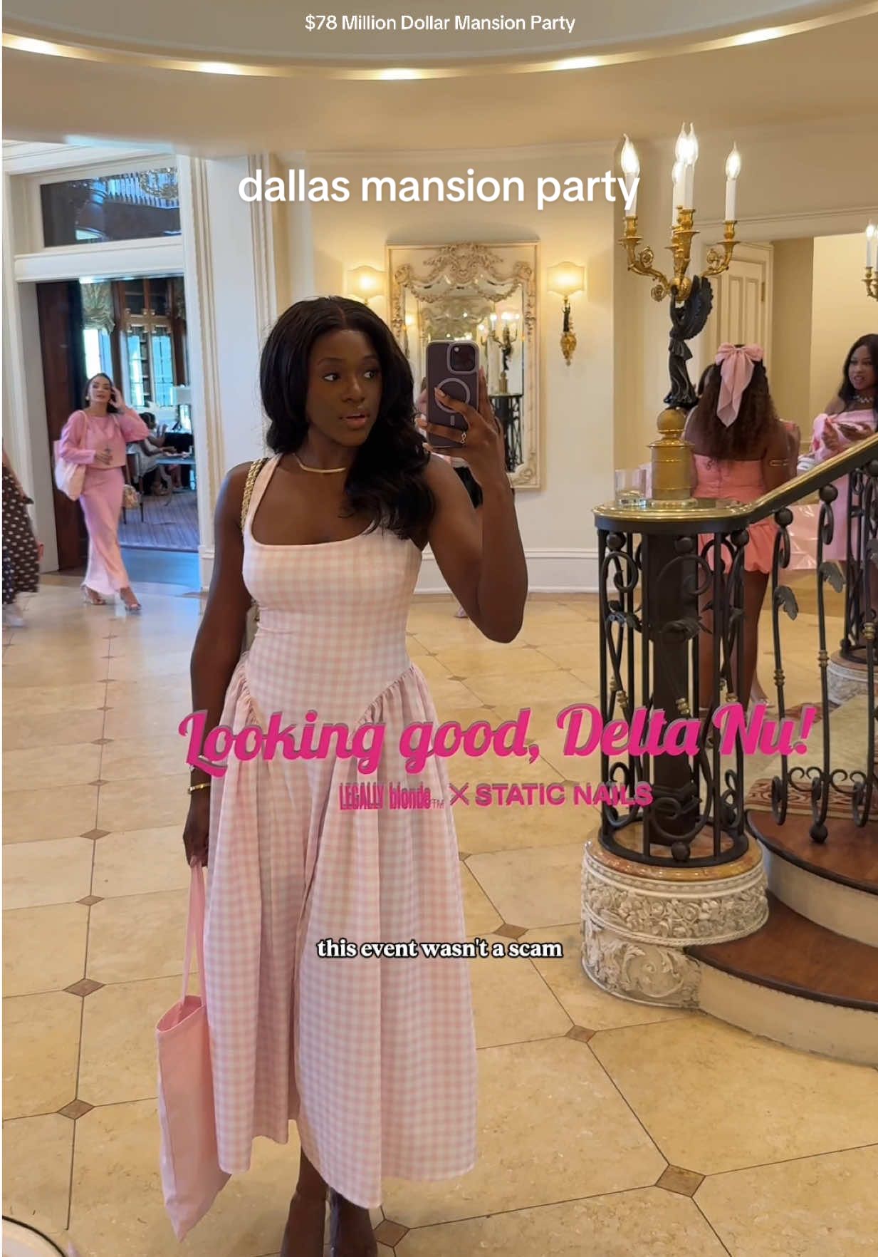 $78 million dollar mansion party to highlight the Legally Blonde x Static Nails Collection @STATIC NAILS®️    @Tower 28 Beauty & @Glow Recipe 💅🏾  #dallasinfluencer #fyp #dallastexas #dallascontentcreator #dallasbeauty #thingstodoindallas #influencerevent  #spendthedaywithmevlog 