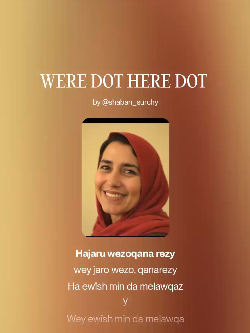 WERE DOT HERE DOT Folklorê devera surçî u niqebîyan, ji devê hunermendê xudê jê razî Navxoș Niqebî. Made by Shaban Surchy with AI