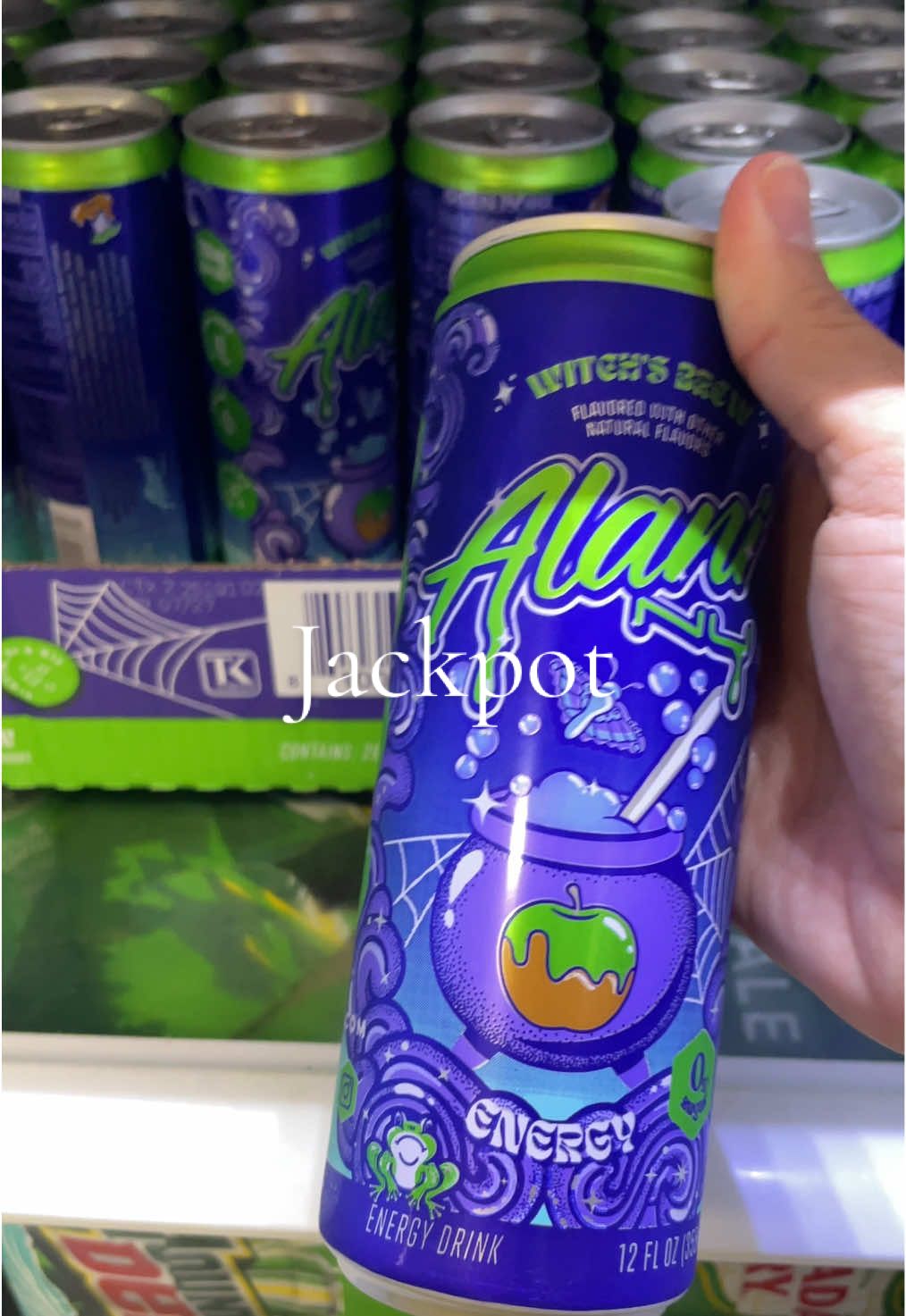When you hit the @Alani Nutrition jackpot!! 💜💚#alani #alaninu #witchesbrew #alaninutrition 