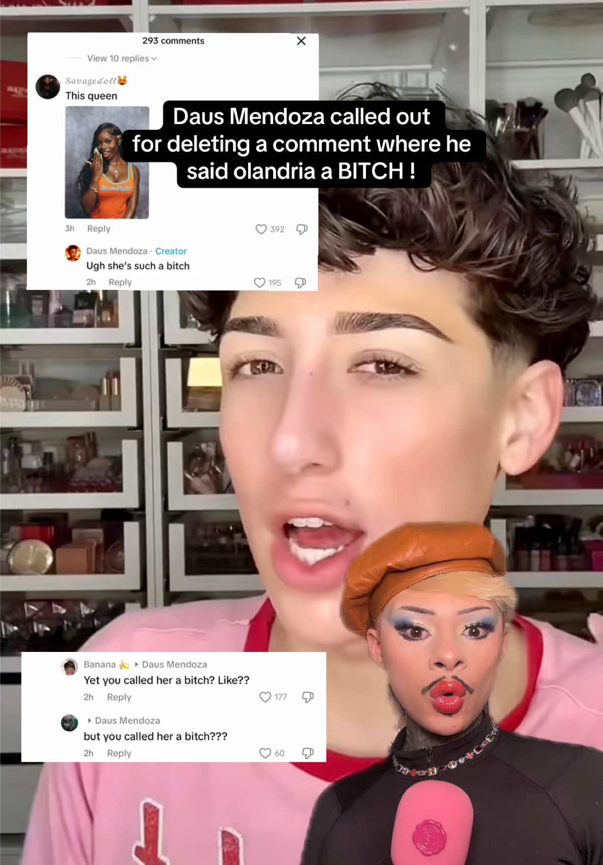 #dausmendoza called out  for deleting a comment where he  said #olandria a BITCH !😱 #jamescharles #johnnieteague #aidenbelter #james #painted  #drama #LoveIsland #daus #messy #ericarriola #nicolandria #nic #loveislandusa #rarebeauty #loveislanddrama #nicolasvansteenberghe #dramatic #dausmendoza #drama everything in this video is speculation and allegedly I’m protected under the laws of freedom of speech and I’m reporting on third parties .