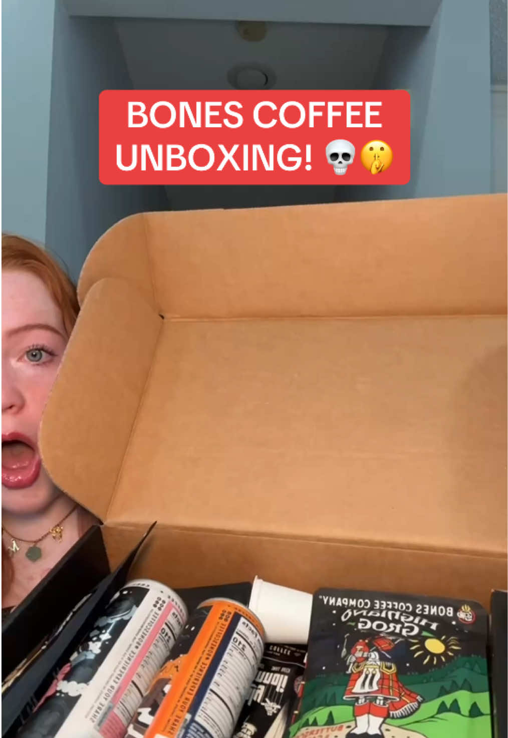 Bones Coffee Unboxing 💀👀 let’s see what they sent us! #BonesCoffee #FlavoredCoffee #unboxing 