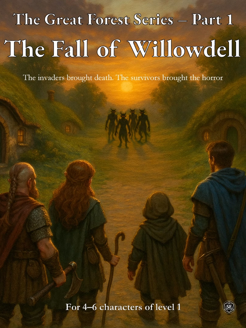 Coming soon! The Fall of Willowdell — a D&D 5e survival-horror one-shot experience for level 1 characters! A deadly mystery awaits… will your party survive? Stay tuned for an upcoming giveaway! #dnd #dndtiktok #dndtok #ttrpg #dungeonsanddragons