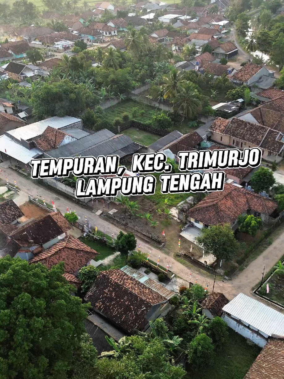 Desa Tempuran, Kec. Trimurjo, Kabupaten Lampung Tengah, Lampung #tempuran  #dronelampung  #fyp  #lampung  #trimurjo #expoler 