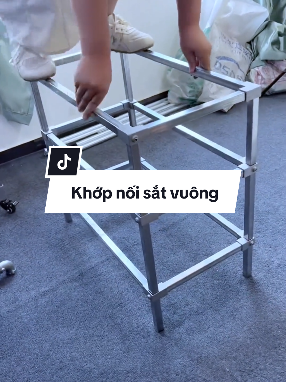 Khớp nối sắt vuông không cần hàn #khopnoisat #khopnoinhanh #khopnoisathopvuong #giadungtienich #tiktokshopvn #chubay1985 