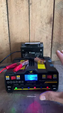 Motorcycle/car battery charger automatic charge! #batterycharger #automaticbatterycharger #newbatterycharger #batterychargermotor #fyp #fyppppppppppppppppppppppp #foryou #fypage #foryoupage #everyone 